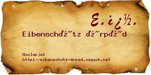 Eibenschütz Árpád névjegykártya